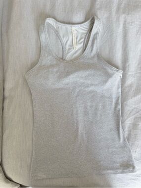 Women's Aritzia Babaton Gray Racerback Tank Top Built in Bra